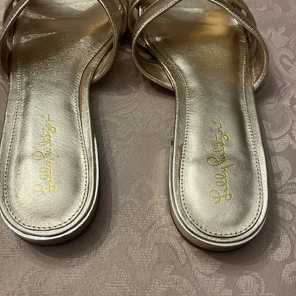 Lilly Pulitzer Gold Women's Sandals