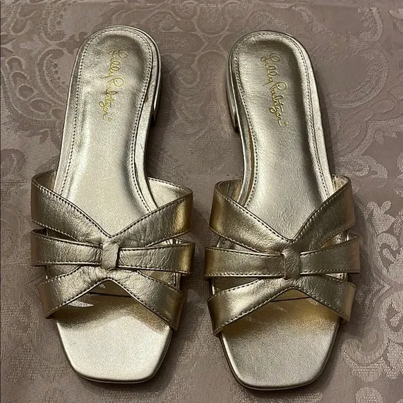 Lilly Pulitzer Gold Women's Sandals