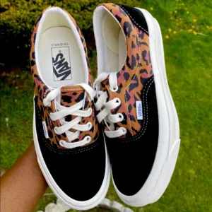 Limited Vans  Suede Old Skool Shoes Leopard | M 5.5 - W 7