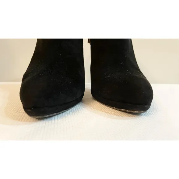 L.K. BENNETT LONDON Suede Black booties Shoes Size 36 A