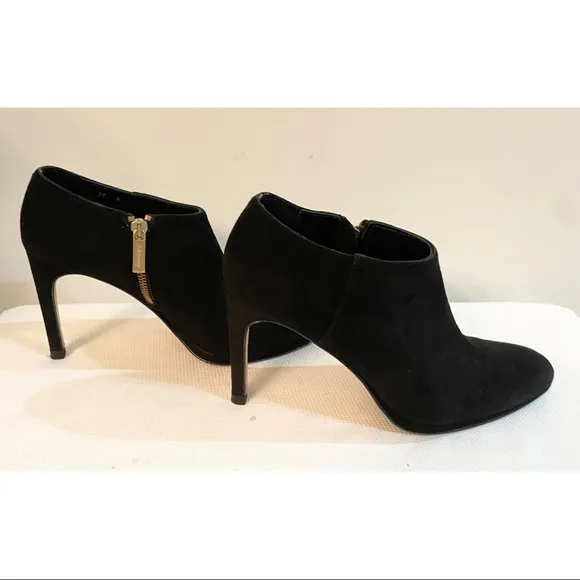 L.K. BENNETT LONDON Suede Black booties Shoes Size 36 A