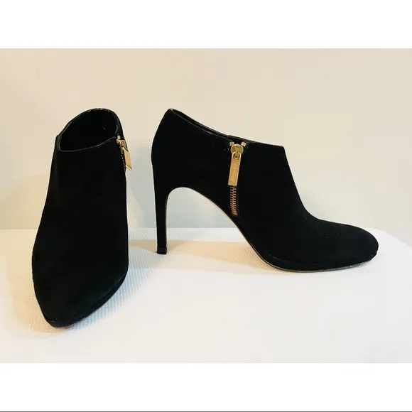 L.K. BENNETT LONDON Suede Black booties Shoes Size 36 A