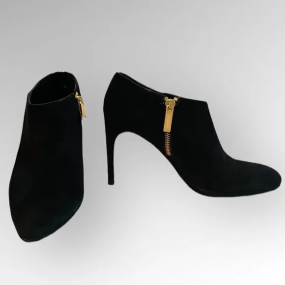 L.K. BENNETT LONDON Suede Black booties Shoes Size 36 A