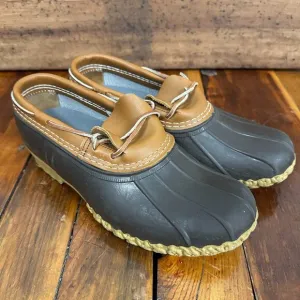 LL Bean Bean Boots, Rubber Mocs Size 8