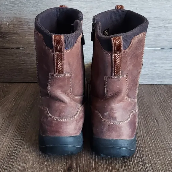 L.L. Bean Brown Leather Chelsea Boots with Rubber Sole