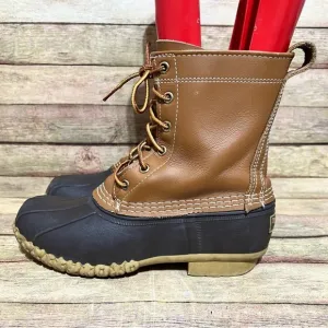 L.L. Bean Brown Rubber Duck Boots