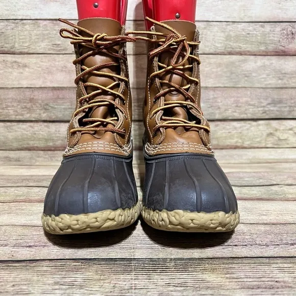 L.L. Bean Brown Rubber Duck Boots