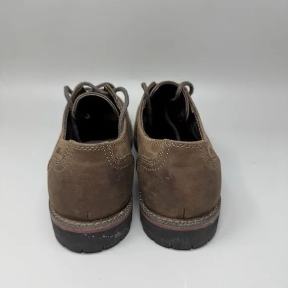 LL Bean East Point Oxford Shoes Leather Lace Up Brown Mens Size 8.5M
