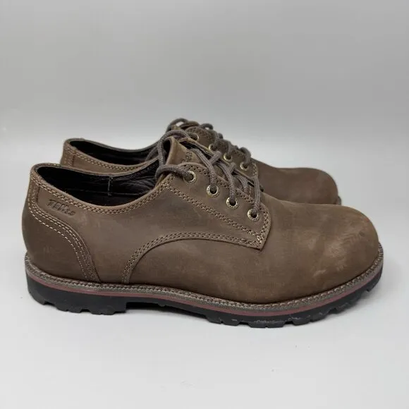 LL Bean East Point Oxford Shoes Leather Lace Up Brown Mens Size 8.5M