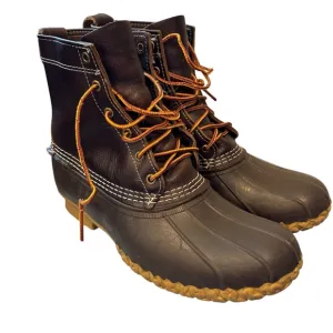 L.L BEAN Leather Rubber Bean Duck Boots Men’s Size 9