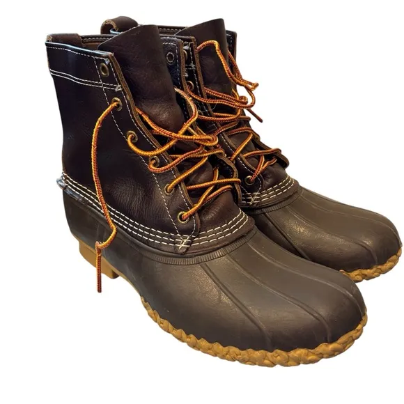L.L BEAN Leather Rubber Bean Duck Boots Men’s Size 9