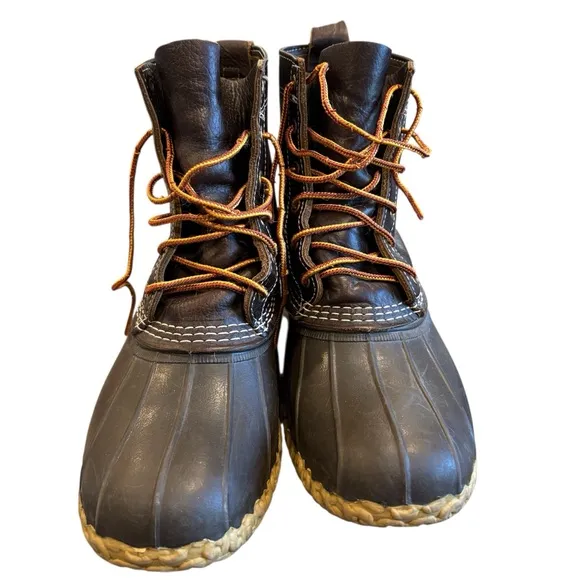 L.L BEAN Leather Rubber Bean Duck Boots Men’s Size 9