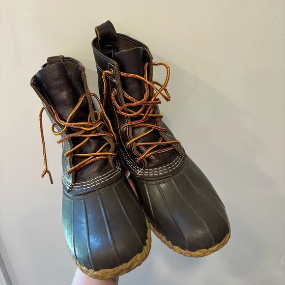 L.L BEAN Leather Rubber Bean Duck Boots Men’s Size 9