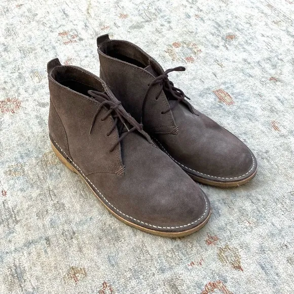 L.L. Bean Mens Brown Suede Chukka Boots Sz 10
