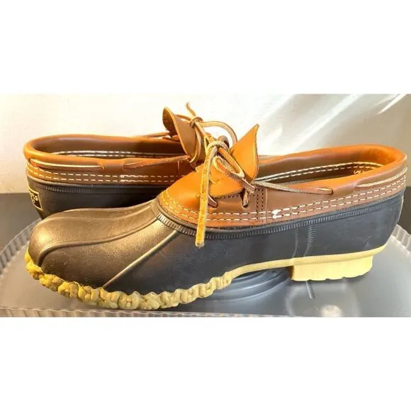 L.L. Bean Men's Bean Boots, Rubber Mocs Size 8 Medium Brown/Tan