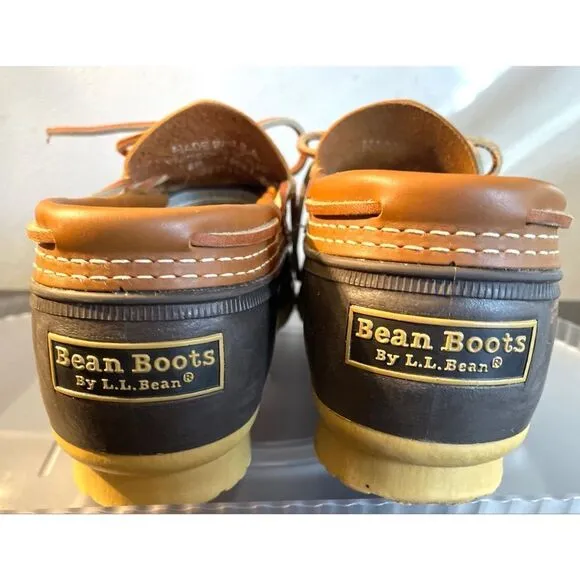 L.L. Bean Men's Bean Boots, Rubber Mocs Size 8 Medium Brown/Tan