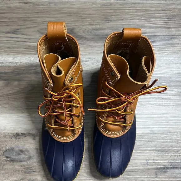 LL Bean Original Bean Boot Rain Rubber Leather Boots size 9