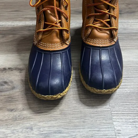 LL Bean Original Bean Boot Rain Rubber Leather Boots size 9