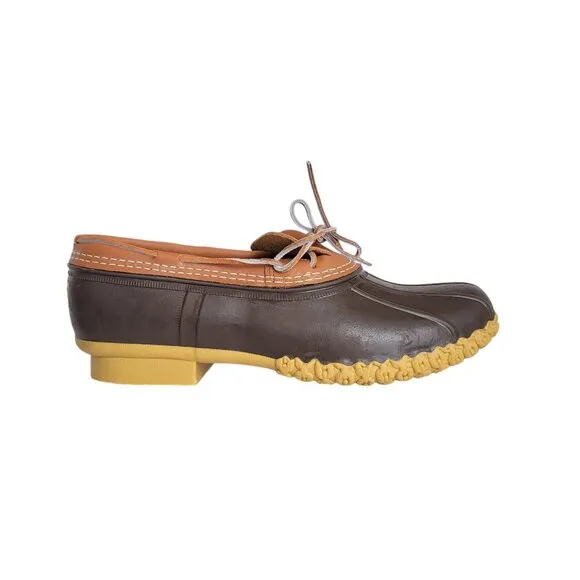 LL Bean Rubber Moc Low Duck Boots in Tan Brown Men's Size 13 (RUNS LARGE)