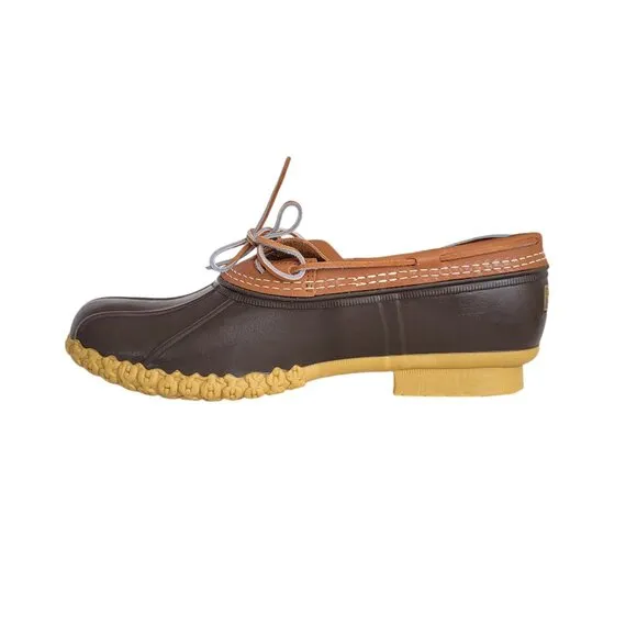 LL Bean Rubber Moc Low Duck Boots in Tan Brown Men's Size 13 (RUNS LARGE)