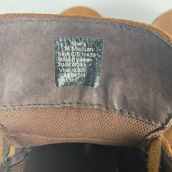 LL Bean Stonington Brown Suede Chukka Boots, Men's Size 14  Model 511439