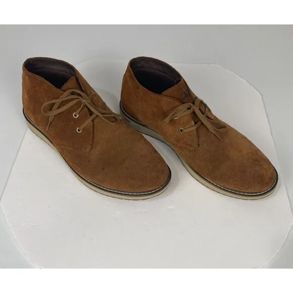LL Bean Stonington Brown Suede Chukka Boots, Men's Size 14  Model 511439
