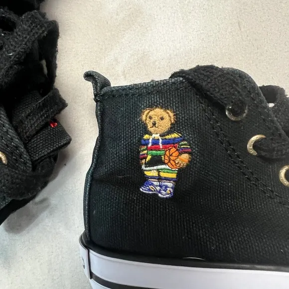 Lot of 2 Polo Ralph Lauren Shoes Bundle: Slip-On &amp; High-Top Sneakers, Size 6 &amp; 8
