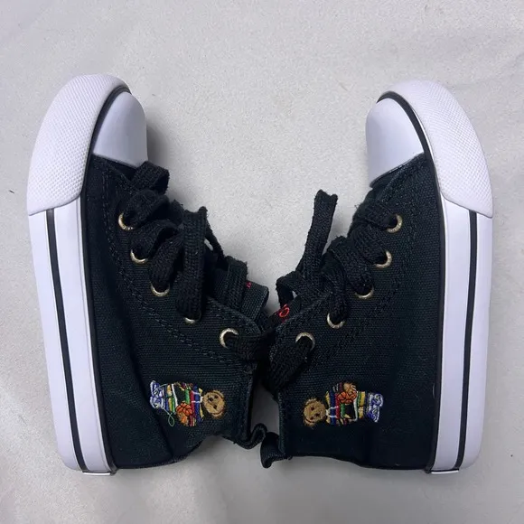Lot of 2 Polo Ralph Lauren Shoes Bundle: Slip-On &amp; High-Top Sneakers, Size 6 &amp; 8