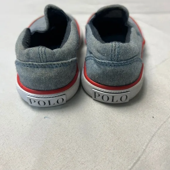 Lot of 2 Polo Ralph Lauren Shoes Bundle: Slip-On &amp; High-Top Sneakers, Size 6 &amp; 8