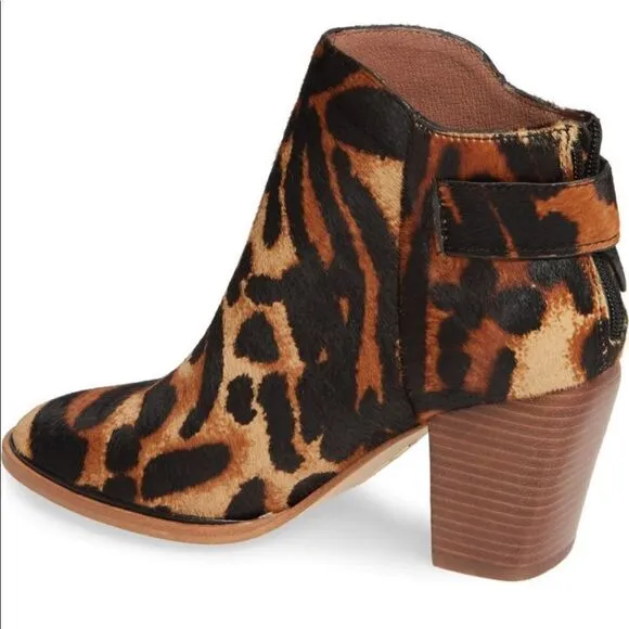 Louise et cie thisbee genuine calf hair upper leather lining bootie size 7