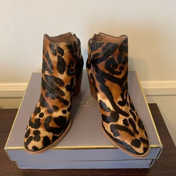 Louise et cie thisbee genuine calf hair upper leather lining bootie size 7