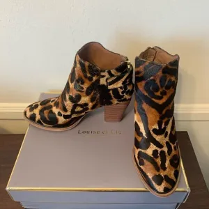 Louise et cie thisbee genuine calf hair upper leather lining bootie size 7
