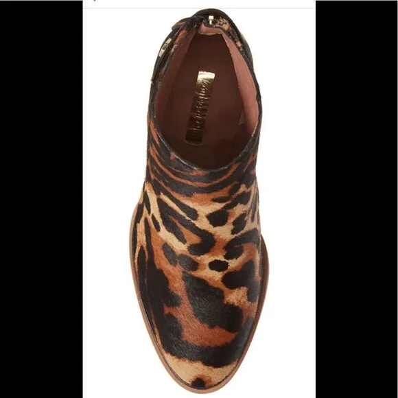 Louise et cie thisbee genuine calf hair upper leather lining bootie size 7