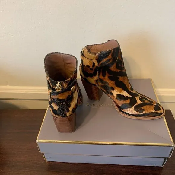 Louise et cie thisbee genuine calf hair upper leather lining bootie size 7