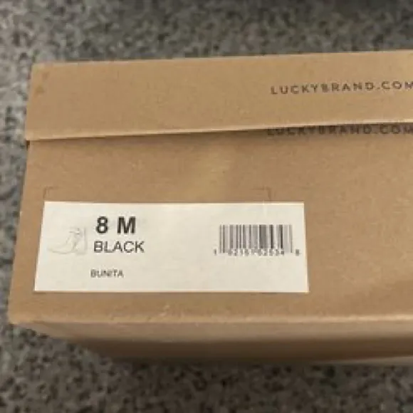 LUCKY BRAND BUNITA RUBBER RAIN BOOTS BLACK NEW IN BOX