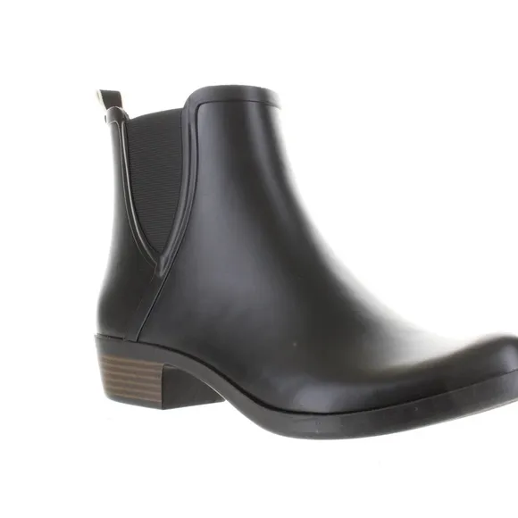 LUCKY BRAND BUNITA RUBBER RAIN BOOTS BLACK NEW IN BOX