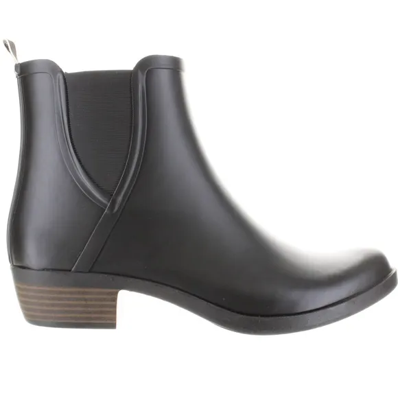 LUCKY BRAND BUNITA RUBBER RAIN BOOTS BLACK NEW IN BOX