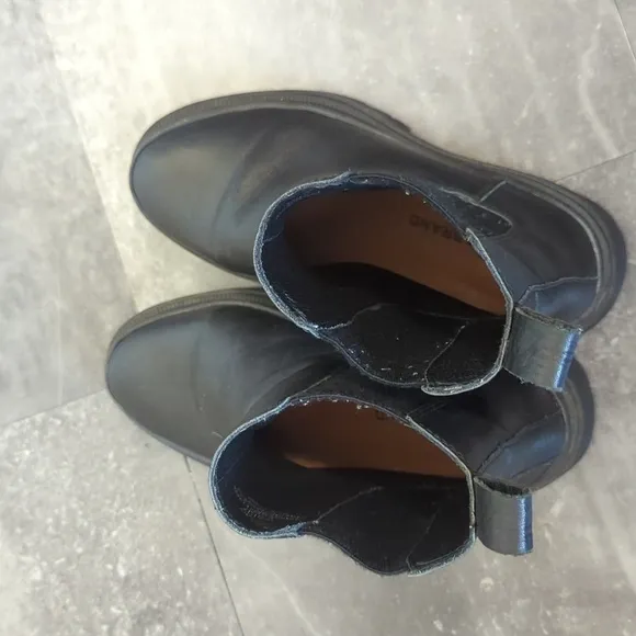 Lucky Brand Ellerey Chunky Chelsea Boot Black 6.5 streetwear casual punk hip