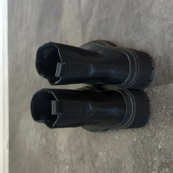 Lucky Brand Ellerey Chunky Chelsea Boot Black 6.5 streetwear casual punk hip