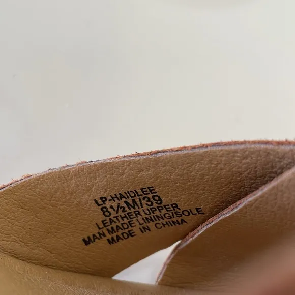 Lucky Brand HAIDLEE Tan platform Sandals size 8.5