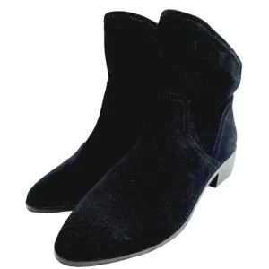 Lucky Brand Lollin Black Suede Ankle Bootie Boot Size 7.5 M Boho NWOB $120
