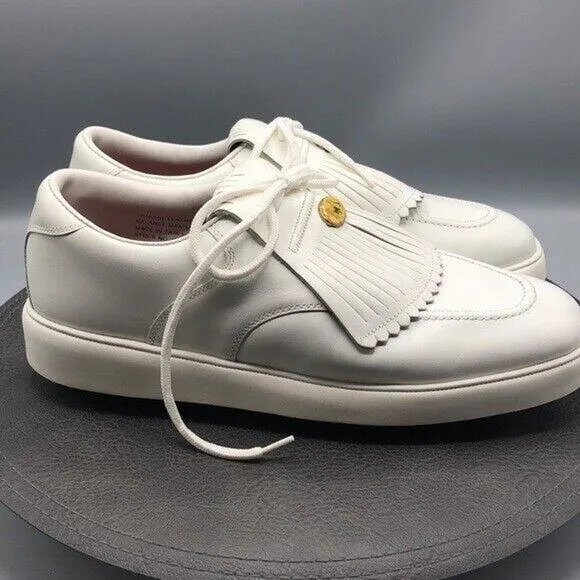 MacGregor Limited Edition Golf Shoes Mens Size 8.5 White Leather Kiltie New