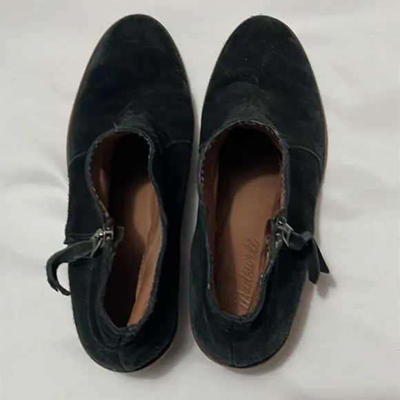 Madewell Black Suede Ankle Boots