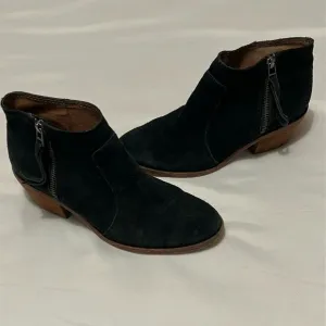 Madewell Black Suede Ankle Boots