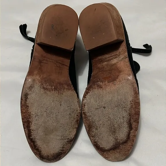 Madewell Black Suede Ankle Boots