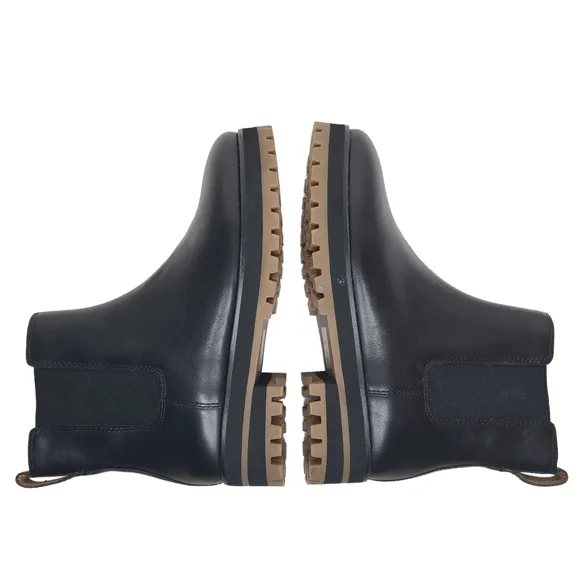 Madewell Ivy Chelsea Leather Boots MA426 Size 6