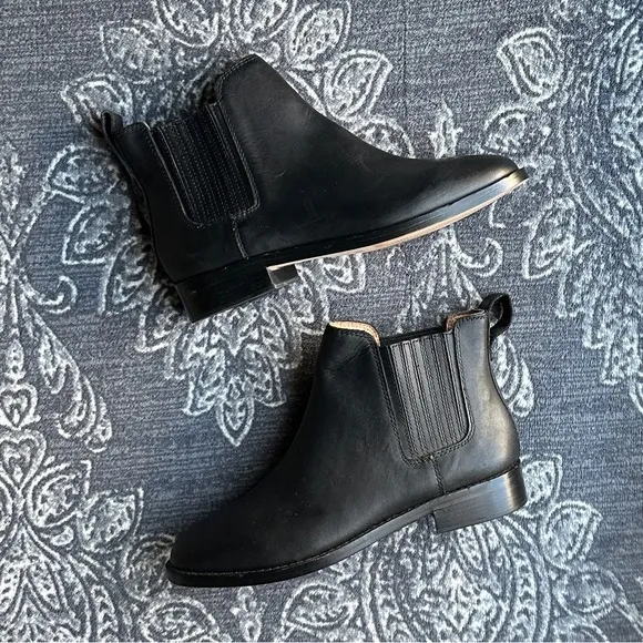 Madewell The Ainsley Chelsea Boot in Black Size 6