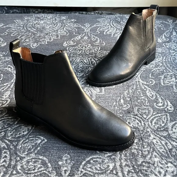 Madewell The Ainsley Chelsea Boot in Black Size 6