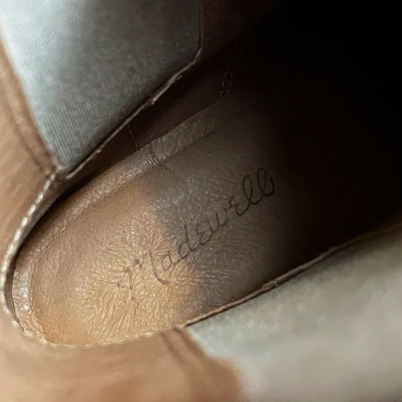 Madewell The Helen Platform Chelsea Boots Lace Up Tan Suede