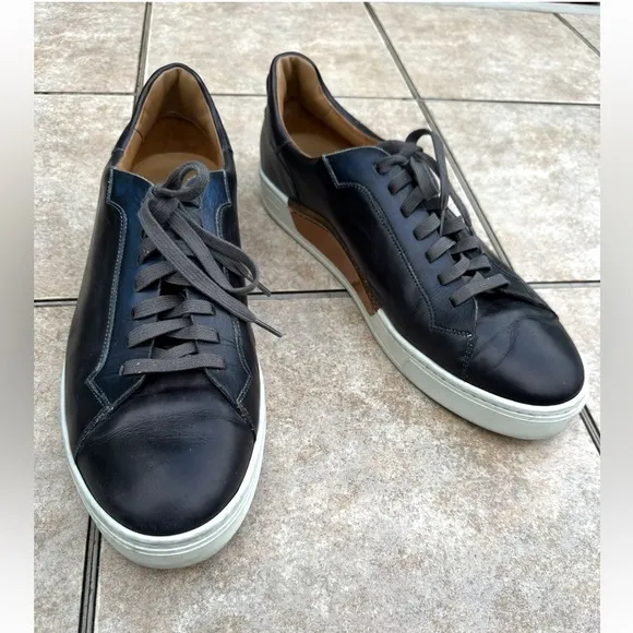 MAGNANNI AMADEO LEATHER SNEAKERS